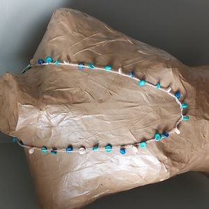 Bohemian Necklace, Bead Crocheted Artisan Jewelry Rust Belt Ra…